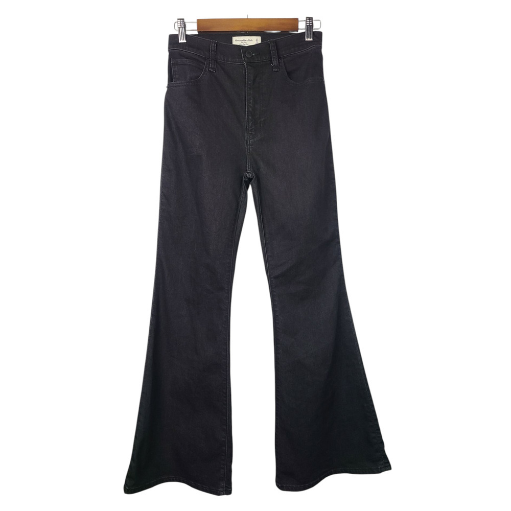 Abercrombie & Fitch The Flare Ultra High-Rise Jeans Size 27/4 Short - Picture 3 of 9